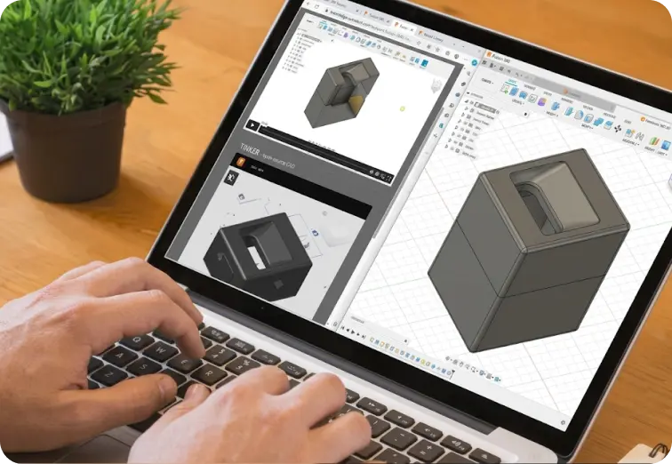 2DCAD、3DCADの両方を学べます!