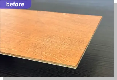 before：水性ウレタンニスを塗布