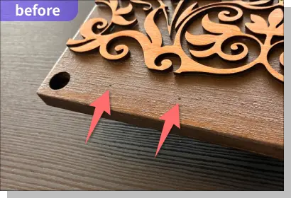 before：フックの取り付け