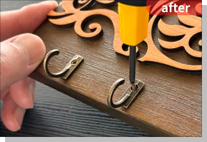 after：フックの取り付け