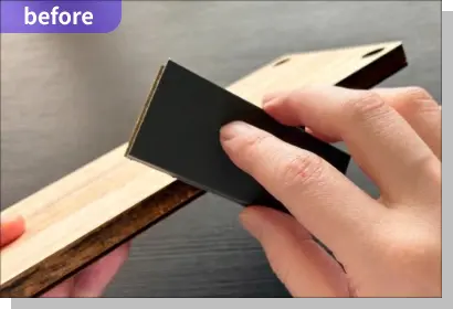 before：サンディング（やすり掛け）
