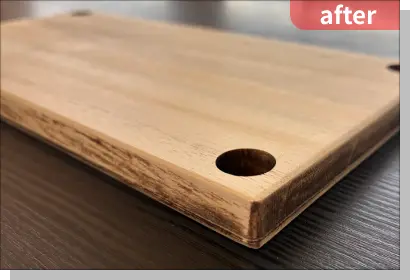 after：サンディング（やすり掛け）