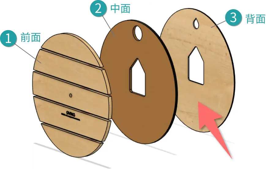 「➌背面」を切り出します。