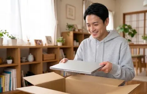 設定済みパソコンをお届けするパソコンお届けサービス